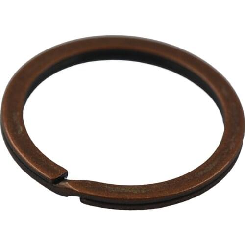 10Pcs Bulk Keyrings 32mm Flat Split Jump Rings Connectors Crafts Findings