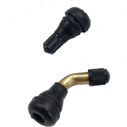 2 pcs Anti-leakage Curved Straight Nozzle Vacuum Tire Valve for Motorcycle Electric Vehicle