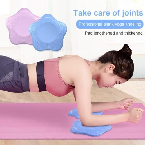 2pcs Multifunctional Yoga Knee Pad Pressure-Resistant Thicken Elbows Hands Wrist Cushion Exercise Training Pads Balance Support