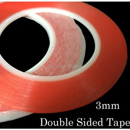 2/pcs x (0.2mm Thick) 3mm *25M Strong Acrylic Adhesive Clear Double Sided Tape, No Trace, for Phone Display, Lens Assemble