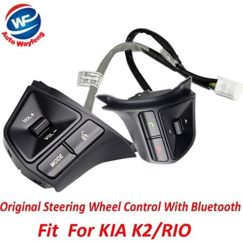 2016Original Steering wheel control Button Fit For KIA K2 New Rio DVD CD audio control adjuster voice controller K2 Top Quality
