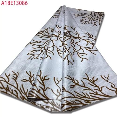2021 hot sale African BAZIN riche getzner fabric and printed laceAfrican Guinea nylon cotton fabric A18E13086