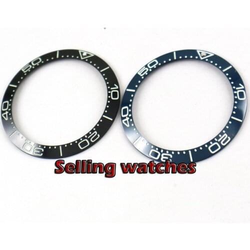 38mm blue red ceramic bezel insert for 40mm submariner mens watch