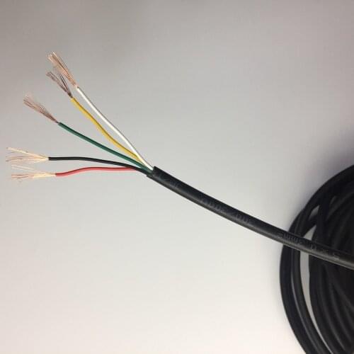 5 Core video door phone system extension wire AVVR 5 0.3*MM2 pure copper multi core power cable PVC 5M flexible round wires
