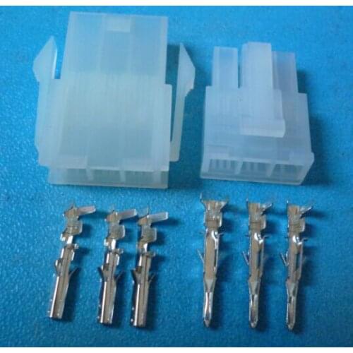 50/100/500sets 3 Pin/way 4.2mm 5557 car Electrical connector kit (Housing+Terminal) for car/boat ect.Free Shipping