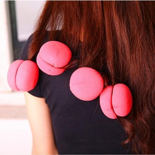 6pc/set Magic Hair Curlers Cute Hair Rollers Curler Soft Sponge Foam Balls Curling Rollers Hair Care Lovely DIY Curling Tools