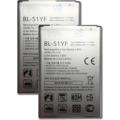3000mAh BL 51YF Battery for LG G4 BL-51YF H815 H811 H810 VS986 VS999 US991 LS991 F500 G Stylo F500 F500S F500L F500K BL51YF