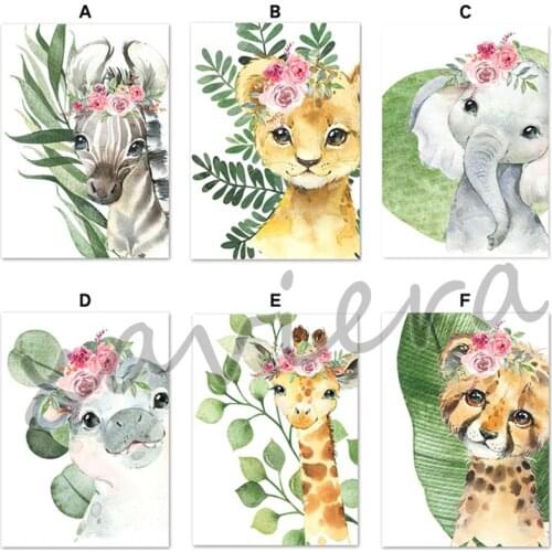 Xaviera Animal Diamond Painting Tiger Lion Giraffe Zebra Leaf Cartoon Cross Stitch Diy 5D Square Full Drill Embroidery Kid Gifts