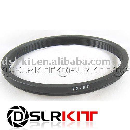 Aluminum Quanlity 72mm-67mm 72-67 Step Down Filter Ring Stepping Adapter