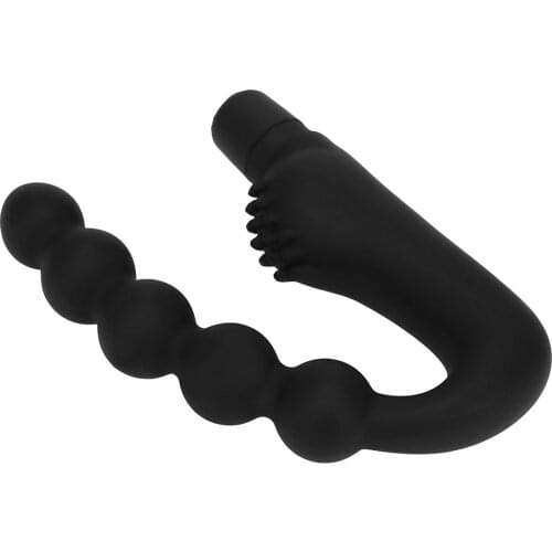 IKOKY G-spot Anal Bead Silicone Clitoris Stimulator Prostate Massager Sex Toys for Men Women 10 Speed Anal Vibrator Butt Plug