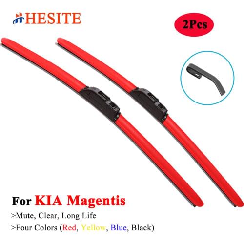 HESITE Colorful Wipers For KIA Magentis I II III GD MS MG LX 2.0 CRDI 2004 2005 2006 2007 2008 2009 2010 Windshield Wiper Blades