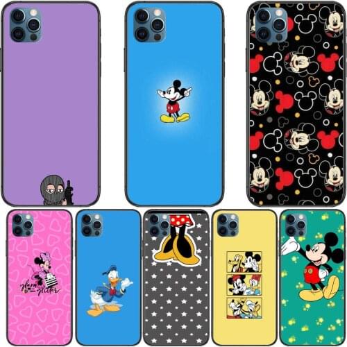 Black pink soft cover catoon Phone Cases For iphone 12 Pro Max case 11Pro Max 8PLUS 7PLUS 6S iphone XR X XS mini mobile cell fu