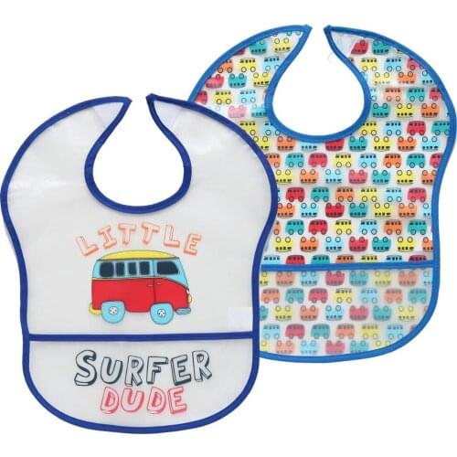 LionBear Baby Bibs EVA Waterproof 2 pcs/Lot Boys Girls Infants scarf Cartoon Burp Cloths For babies Self Feeding Accessories