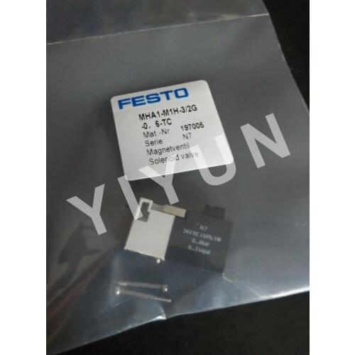 MHA1-M1H-3/2G-0.6-TC 197005 MHA1-M1H-2/2G-0.9-TC 197041 MHA3-M1H-3/2O-3-K 525156 MHA3-M1H-3/2G-3 525134 FESTO Solenoid valve