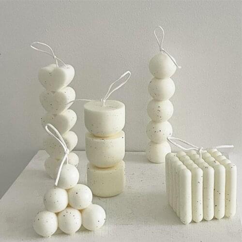 Candle Mould Soy Wax Silicone Candle Mold Cube Aromatherapy Molds for Plaster Hand-made Soy Aroma Wax Soap Mold