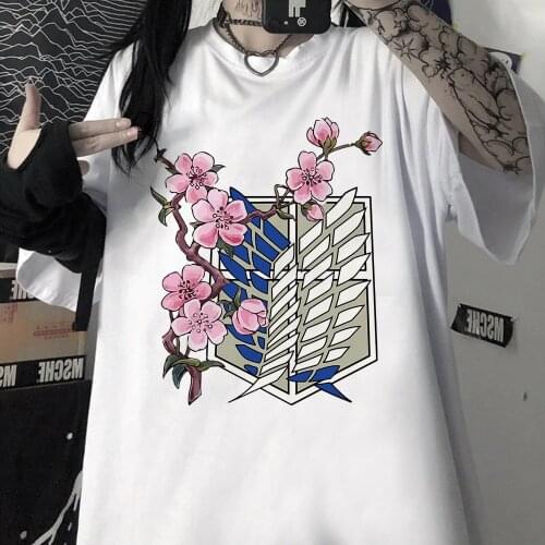 Attack on Titan Fashion Japanese Anime T Shirt Men Funny T-shirt Casual Cool Streetwear Tshirt Couple Hip Hop Top Tee Male