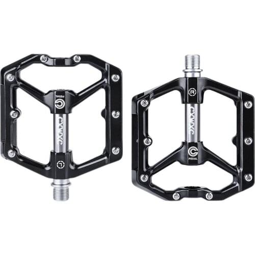 Hot-CXWXC Mountain Bike Pedals Flat Bike Pedals 3 Sealed Bearings Bicycle Pedals Platform Black