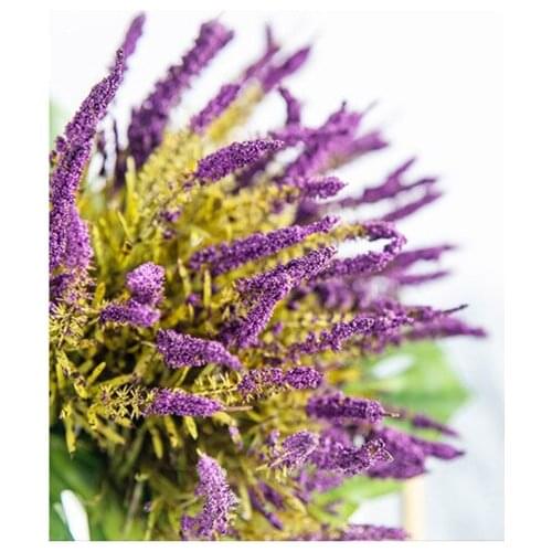 Artificial Lavender Flowers Bouquet Silk Plastic Flower Arrangement Aquatic Plants Romantic Gift Wedding Home Party Decoration