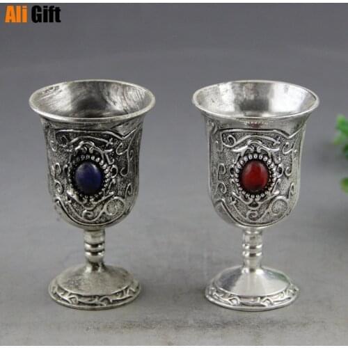Magic Buddha Altar Chalice Goblet Wicca Altar Pagan Retro Divination Props Gothic Cocktail Whiskey Cup Pub Bar Wine Glass