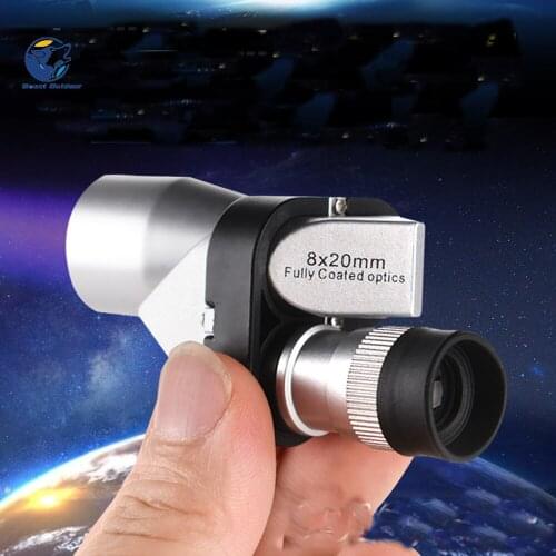 8x20 Mini Pocket Monocular Telescope Zoom Theater Binoculars Eyepiece Portable Hunting Camping Rifle Telescope