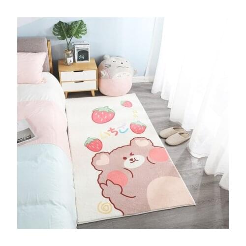 Cartoon Trend Carpet Bear Rectangular Bedroom Living Room Children Crawl Anti Slip Floor Mat