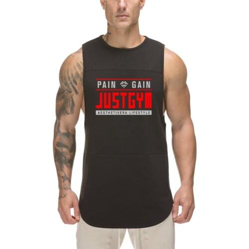 Men Running Vest Bodybuilding Tank Tops Mesh sleeveless Shirt Gym Fitness workout Letters Printed Breathable Fashion Singlets