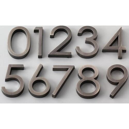 6cm 0-9 Number Hotel Anti-brushing Stainless Steel Building Numbers Floor Numbers Department Office Hotel Numbers
