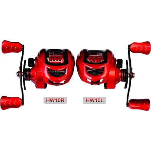 New 7.2:1 Red Metal Throwing Reel9+1BB Left And Right Hand Fishing ReelFishing ReelSea Fishing ReelFishing Accessories
