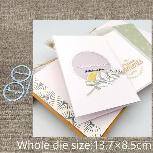 New Design Craft Metal stencil mold Cutting Dies letters circles decoration scrapbook die cuts Album Paper Card Craft Embossing