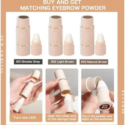 New Brow Stamp Shaping Kit Eyebrow Stamp Waterproof Long Stick Shape Stamp Brow Lasting Natural Contouring Dropshipping