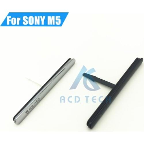 Original New Waterproof MicroSD Card Port Slot SIM Card Dust Plug Cover for Sony Xperia M5 E5603 E5606 E5653 M5 Dual