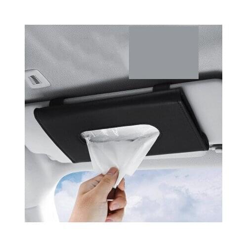Car Tissue Box Hanging Sun Visor, Seat Back, Sunroof, Car Drawer Box, Hanging Creative Leather Car Interior Products