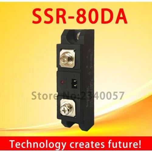 80A industrial solid state relay SSR-80A Industrial SSR Input 3-32VDC;load voltage 480VAC