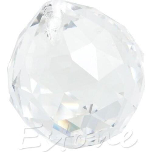 Clear Crystal Lamp Ball Hanging Prism Suncatcher Wedding Decor 20mm -L057 New hot