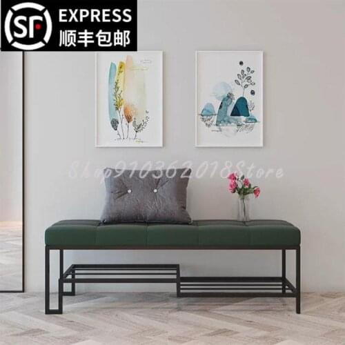 Shoe changing stool at the door Nordic household long creative stools, light luxury, sitting shoe rack, shoe cabinet