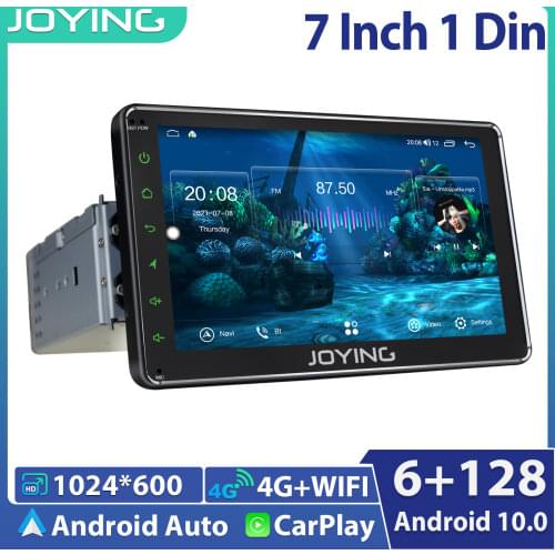 7 Inch Universal Android 10 Car Radio Stereo Single 1Din Head Unit 4GB 64GB GPS Navigation Multimedia Player Rear View Camera