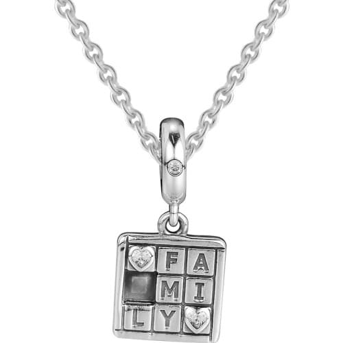 Vintage Beads Family Game Night Dangle Charms 925 Sterling Silver Original Fits European Bracelets DIY Charms For Jewelry Making