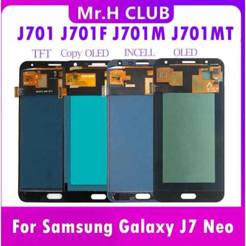 5 PCS LCD For Samsung Galaxy J7 neo J701 J701F J701M J701MT LCD Display Touch Screen Assembly Replacement AAA