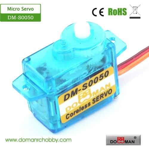 1pcs/lot DM-S0050 5g/0.08s/1.1kg.cm coreless digital micro rc servo for rc car