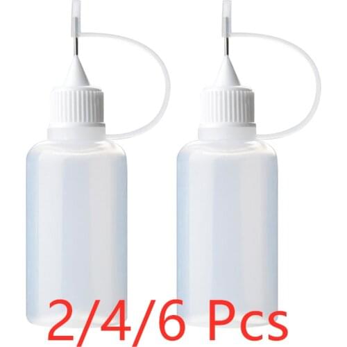 2/4/6Pcs 30ml Needle Tip Glue Bottle DIY Paper Art Quilling Tool Craft Parper Precision Bottle Needle Bottle Applicato Stamping