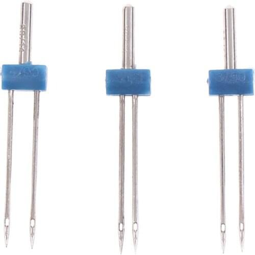 3pcs 2MM 3MM 4MM Stainless Steel Double Twin Needle Pins For Household Multi-Functional Sewing Machine Accessories