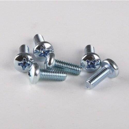 50PCS GB818 Cross Recessed Pan Head Screws M3 * 6
