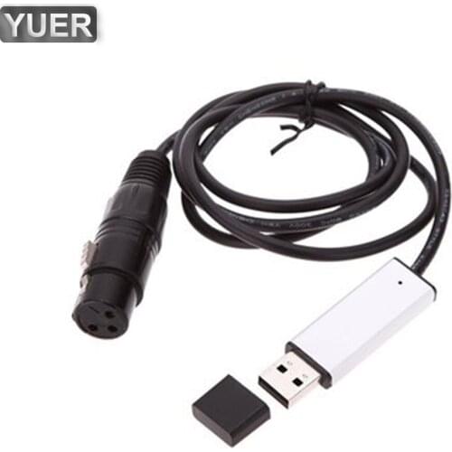 180CM USB To DMX Interface Adapter USB to DMX 512 Interface LED DMX512 Computer PC Stage Lighting Controller Dimmer DJ Disco
