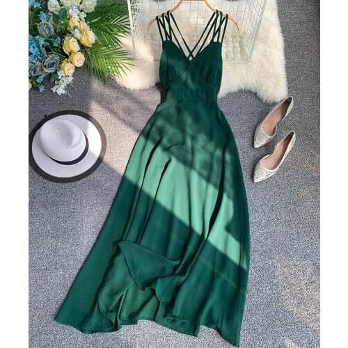 ALIYSWINT Open Summer Dresses