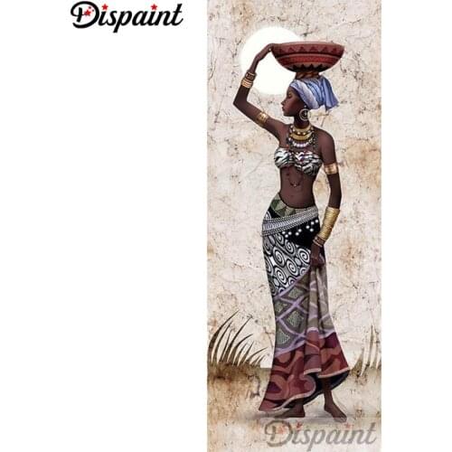 Dispaint Full Square/Round Drill 5D DIY Diamond Painting "Indian woman" Embroidery Cross Stitch 3D Home Decor A22952
