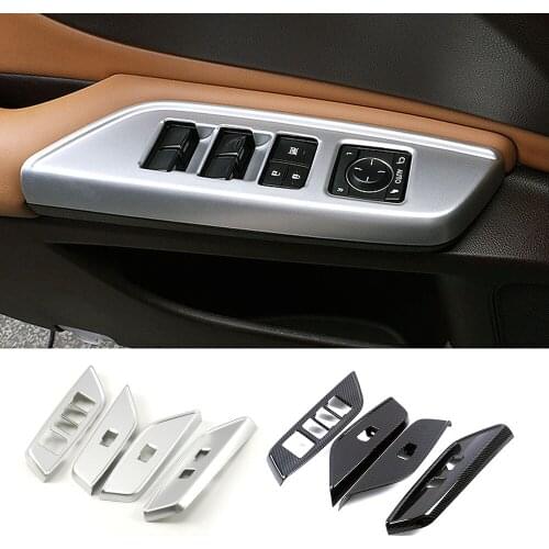 For Lexus ES ES200 ES250 ES300 ES350 2018-2021 Inner Door Armrest Window Lift Switch Button Panel Cover Trim Car Styling Refit