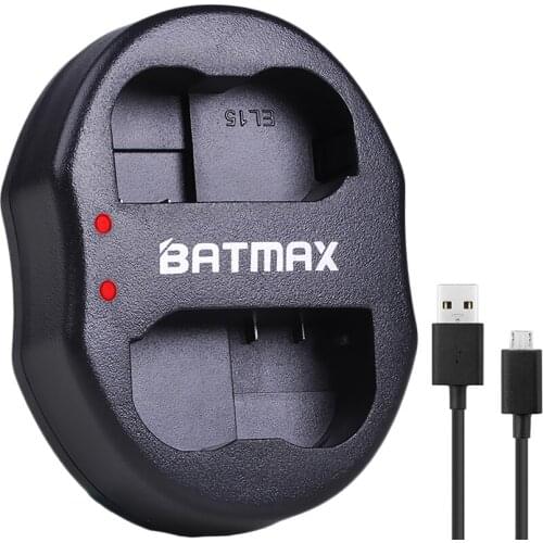 EN-EL15 EN EL15 ENEL15 USB Dual USB Battery Charger For Nikon D7000 D7100 D600 D800 D600 D800 D800E D7000 D810 V1 D610