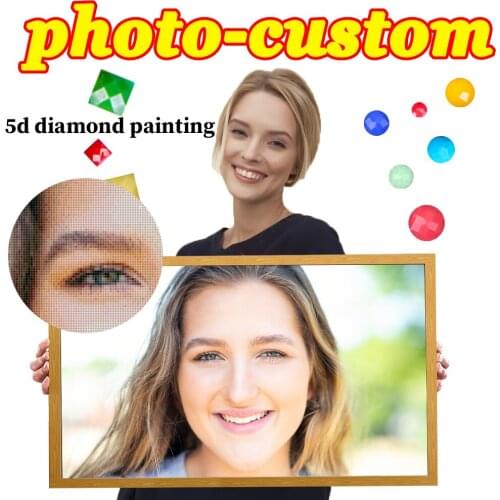 Photo Custom Diamond Painting Cross Stitch Full Square Round Picture of Rhinestone DIY Diamond Mosaic Diamond Embroidery Sale