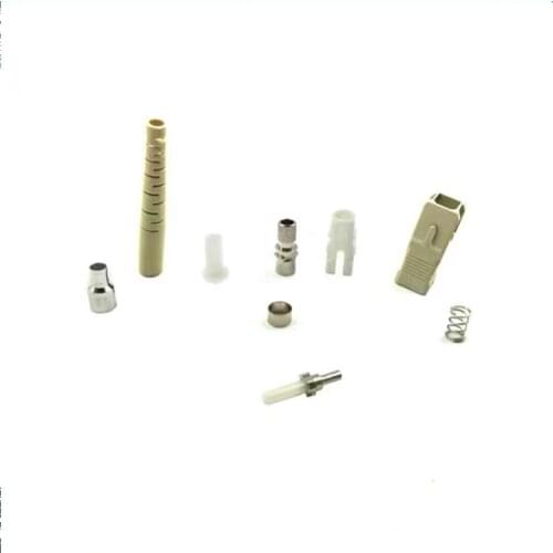 1000PCS SC fiber connector KITS APC UPC with ferrule Unassembly Simplex SM MM 3.0mm 2.0mm 0.9mm SC connector accessory ELINK