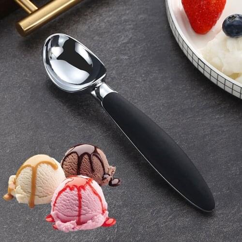 Ice Cream Scoops Stacks Creative Kitchen Tool Zinc Alloy Digging Ball Spoon Ice Cream Dessert Spoon For Home Anti-slip Spoon